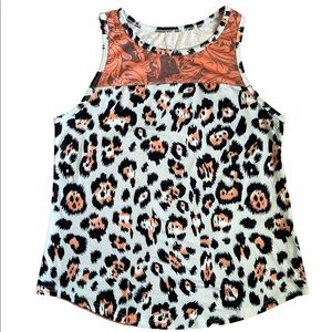 Western Leopard print tank top